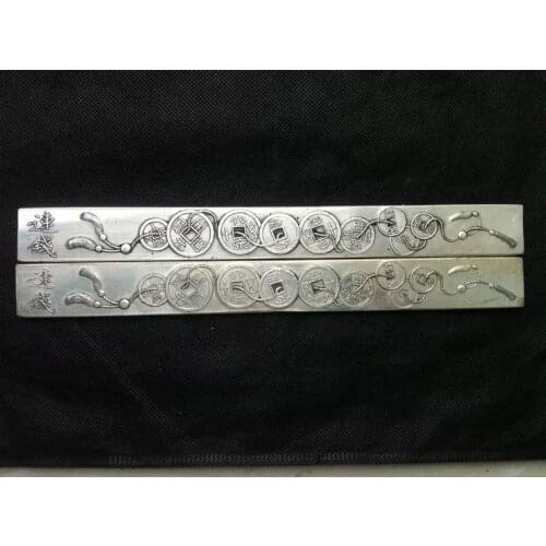 The "scholars four jewels" copper gilt silver Paperweight crafts "even the money"