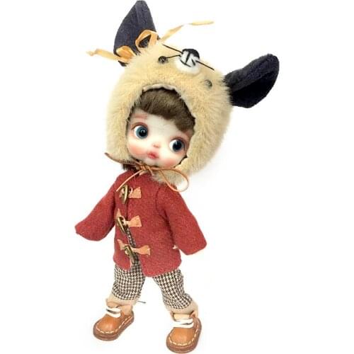 Baby Clothes ob11/gsc/ymy/pd9/Molly 1/12 bjd Dolls Clothes Mouse Hat Coat Sweater Trousers obitsu 11 clothes