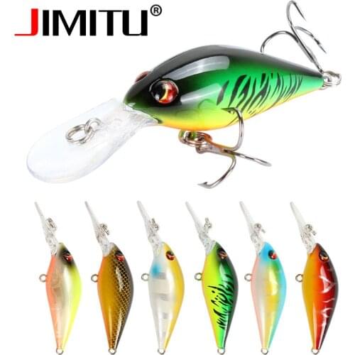 JIMITU Bass Crankbait 8cm 8.5g wobler Sinking Fishing Lure Jigging black minnow isca artificial Carp Fising Hard bait vissen jig