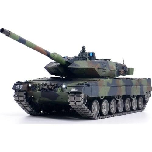Henglong 1:16 German Leopard 2 A6 RC Main Battle Tank 3889-1 2.4Ghz 7.0 Ultimate Edition Smoke And Sound Metal Gears Track