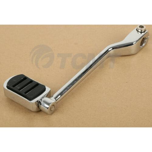 Chrome/Black Left Rear Heel Shift Lever w/ Shifter Peg For Harley Touring Electra Road Glide FL Heritage Softail 1986-2017