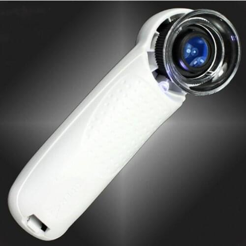 45X Handheld Magnifier with LED Light Optical Glass Mirror Magnifier Reading Watch Repair Tool Portable Magnifier
