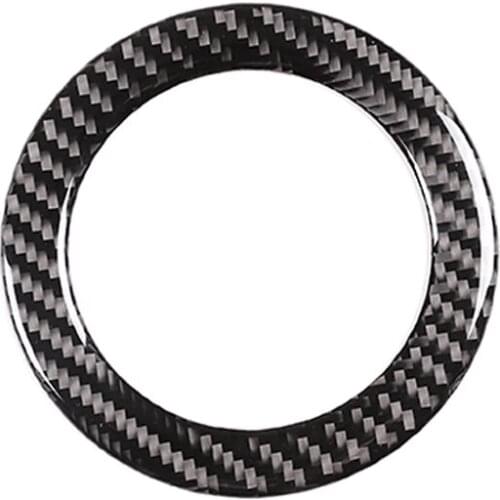 Real Carbon Fiber Car Steering Wheel Logo Circle for Toyota RAV4 2006 2017 2018 2019 2010 2011 2012 Accessories Carstyling