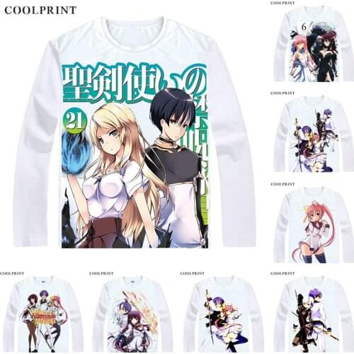 Seiken Tsukai no World Break T-Shirts Multi-style Long Sleeve Shirts Moroha Haimura T Shirt Shizuno Urushibara Cosplay Shirt