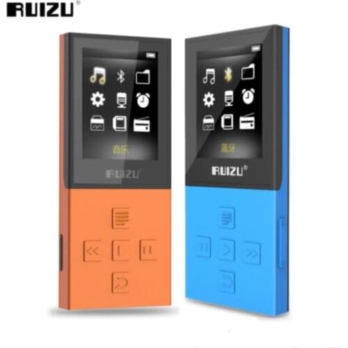 RUIZU X18 Bluetooth Sport MP3 Player 8G can playing 100Hours high quality lossless Music Player with Recorder FM Bluetooth 4.2
