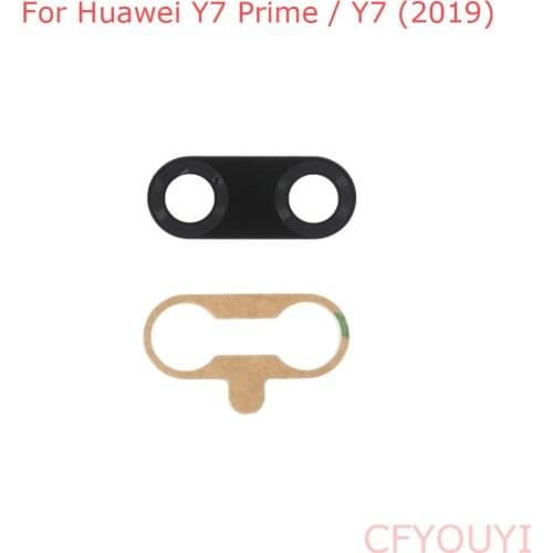 For Huawei Y7 Prime / Y7 2019 Back Rear Camera Glass lens with Adhesive Stickers Glue