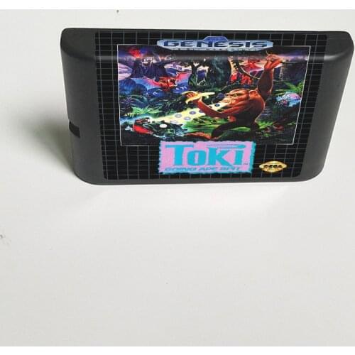 Toki Going Ape Spit - 16 Bit MD Game Card for Sega Megadrive Genesis Video Game Console Cartridge