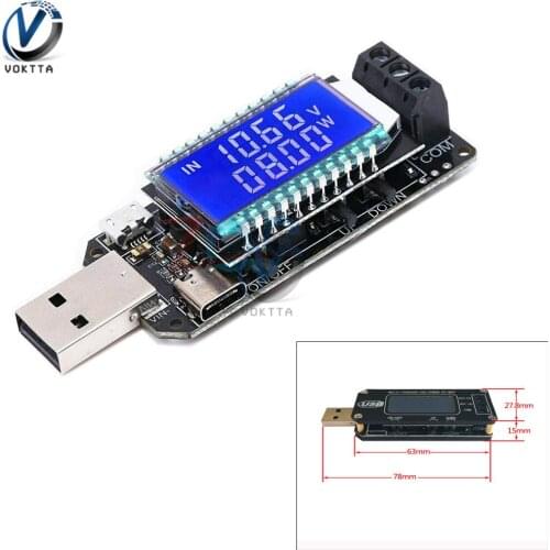 DC-DC CNC USB Buck-Boost Power Supply Voltage Regulator Module 5V to 3.3V 9V 12V 24V Step Down Power Module with Case
