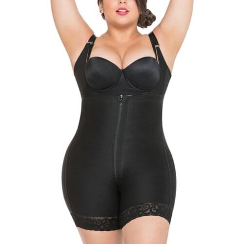 WomenS Corset One-Piece Front Zipper Abdomen Chest Support High Waist Trainer Panty Tummy Control Shapewear