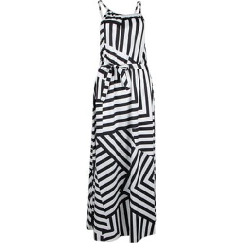 Summer Dresses Women EA Sexy Boho Striped Sleeveless Maxi Long Beach Style Strap Female Mujer Faldas Sundress Vestidos Vintage