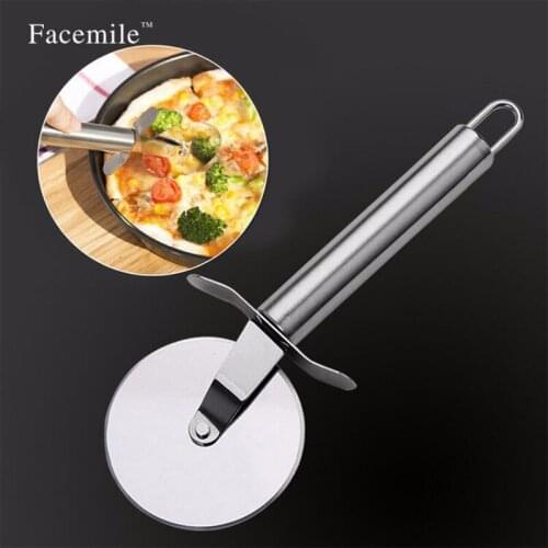 1PC Pizza Knife Stainless Steel Pizza Wheels & Cutter Round Divider Knife Pastry Pasta Dough Kitchen Tools Baking Cutting Tools