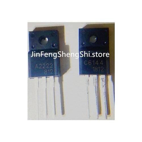 10PCS 2SA2222 + 2SC6144 A2222+ C6144 TO-220F