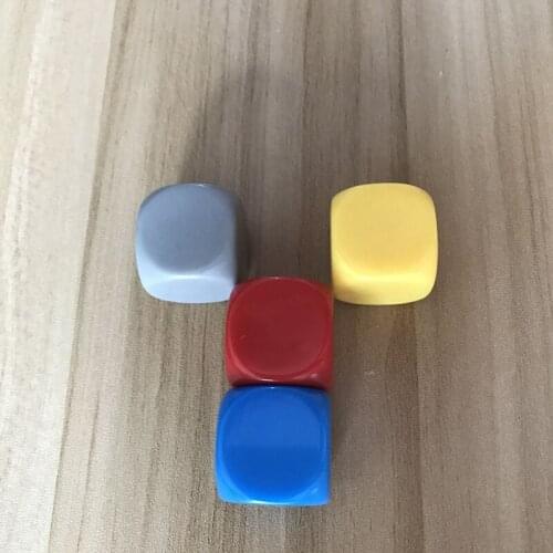 100Pcs/Lot 22mm Blank Dice Round Corner Acrylic Hexahedron Blank Dice Can Write Color Creativity DIY Wholesale Dice Set