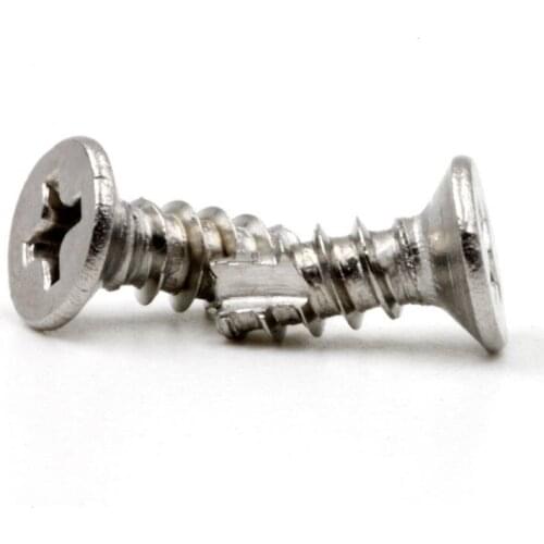 100pcs/lot M3 M4 Stainless steel countersunk head philips cutting off self tapping screw drilling screws KT