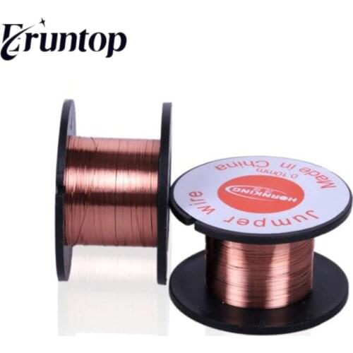 2PCS 0.1mm Copper Solder Soldering PPA Enamelled Reel Wire Jumper wire