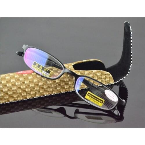 2019 Real Gafas De Lectura Occhiali Da Lettura Upper Class Tr9 Handcraft Case Reading Glasses+1.0 +1.5 +2.0 +2.5 +3.0 +3.5+4.0