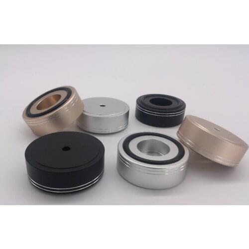 4pcs 44*16mm Scrub Aluminum Feet Amplifier Speaker Feet Spikes PC Machine Pads Diameter 44 High 16 Style C