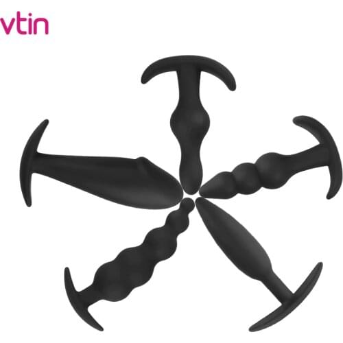 5 Kinds Butt Anal Plug G-Spot Stimulate Massage Vagina Sex Erotic Products Dildo Butt Masturbate Vibrator For Women Gay Men