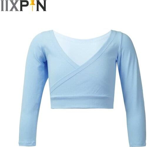 Winter Autumn Warm Child Girls Ballet Gymnastics Leotard Wrap Sweater Cardigan Dance Clothes Kids Warm Long Sleeve Jacket