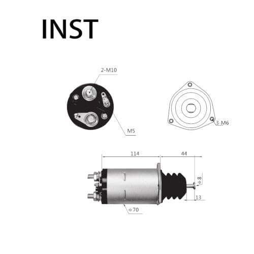 ELECTROMAGNETIC SWTICH SOLENOID FOR 24V 11KW 1811510730 3756600212 2334399212 0471003750 163 0230006640 0230006641