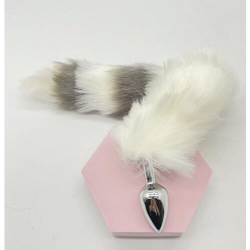 Erotic Goods Dilator Anus Sex Toys For Women Adult Games Metal Slug Anal Plug Fox Ass Tail Fetish Prostate Intimates Accessories