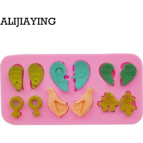 M0770 1Pcs Heart Shape Cake Decorating Tools Love Baking Mold Cake Moulds Forms For Cookies Bakeware