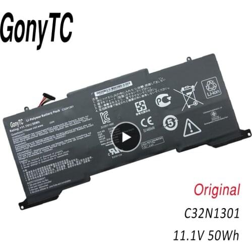 GONYTC C32N1301 Laptop Battery for ASUS Zenbook UX31L UX31LA Sereis UX31LA-C4048H UX31LA-R5031H UX31L 11.1V 50WH