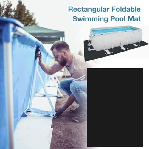 Hot Sale Large Size Swimming Pool Rectangle Ground Cloth Lip Cover Dustproof Floor Cloth Mat Cover For Outdoor Villa Garden Pool