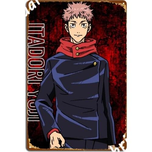 Itadori Yuji Metal Plaque Poster personalized Wall Mural Poster Home Tin sign Posters