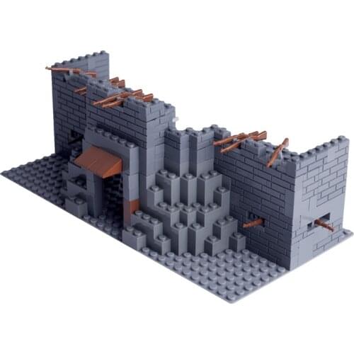 MOC Building Blocks Military Fortress Soldier Figures Fighting Scene Knives and Swords Weapon Accessories Kids Toys