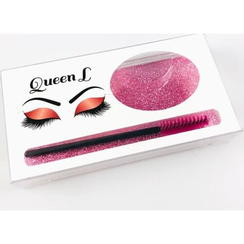 Wholesale 25MM Mink Lashes Box Case Big Plastic Sliding Clear Custom Lash Box With Tray Eyelashes Box Package Print Logo