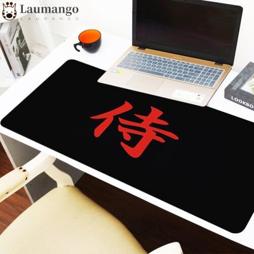 Mouse Pad Gamer Girl Desk Accessories Mat Mousepad Anime Pc Gaming Office Carpet Computer Varmilo Mausepad Japan Bushido Samurai