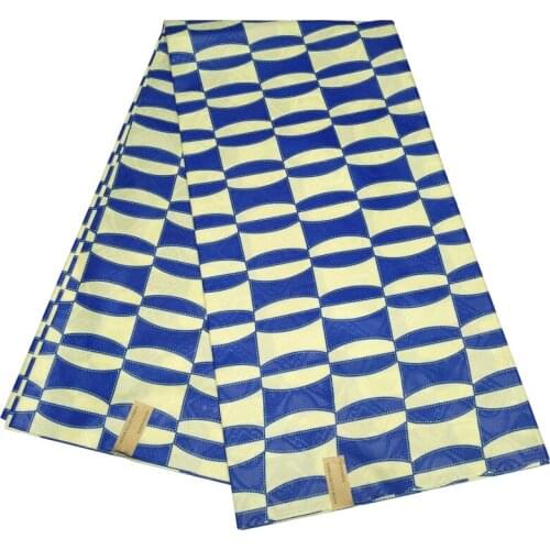 Veritable Guaranteed Real Wax High Quality Polyester Pagne African Wax Ankara Fabric Latest for Dress Batik New