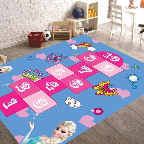 Elsa Hopscotch 6 Non Slip Floor Carpet, Teens Carpet