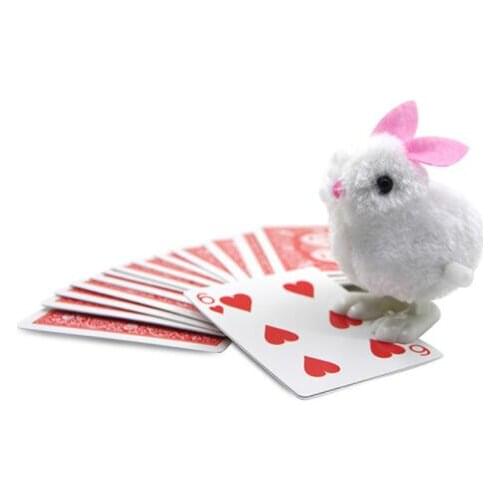New Arrival Smart Rabbit/ Rabbit Looking For Cards Prediction Close Up Street Magic Tricks Easy To Do Magicians Children Magic