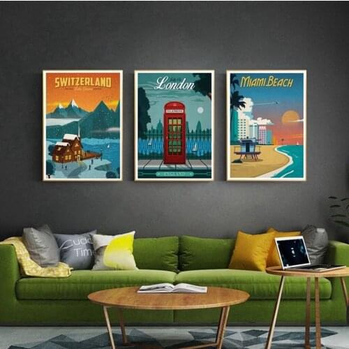 New Diamond Painting Cross Stitch Beach City Metal Sign Vintage For Pub Bar Plaque Plate Wall Decor Post Gift Roma Moscow