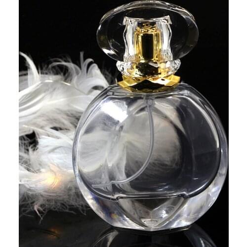 50ml Empty Refillable Clear Glass Fine Mist Perfume Sprayer Bottle , with Spray Applicator