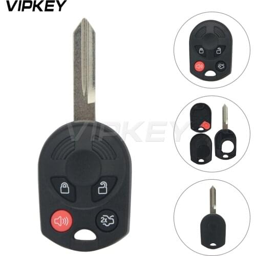 Remotekey 4 buttons FO38 remote head key fob shell For Ford Edge car key cover replacement