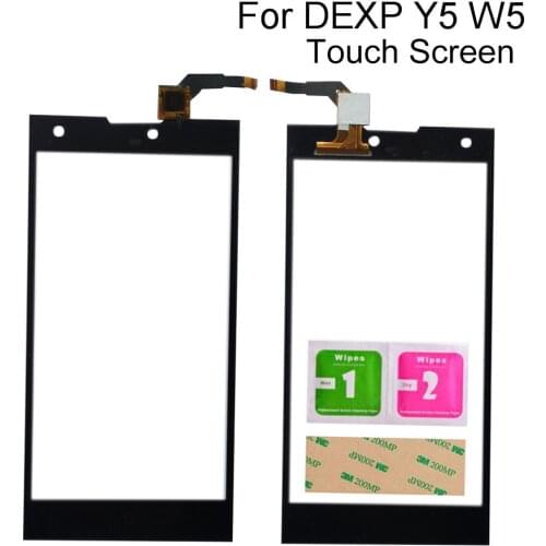 5.0" Phone Touchscreen For DEXP Ixion Y5 W5 Touch Screen Digitizer Front Outer Front Glass Lens Sensor Toools Adhesive Wipes