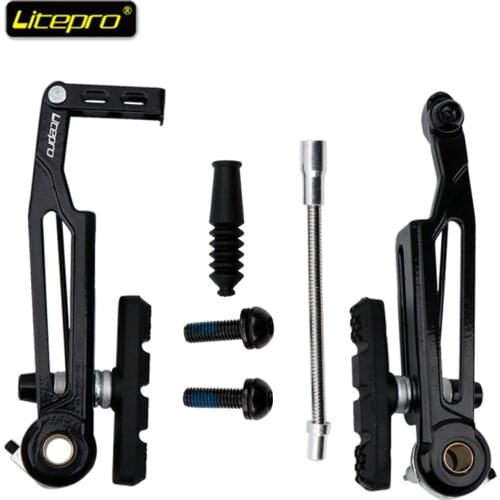 Litepro Folding Bike V Brake Caliper Long Arm 412 Modified 14/16 inch 406/451 Long Leg SP8 Brakes 110MM Aluminum Alloy