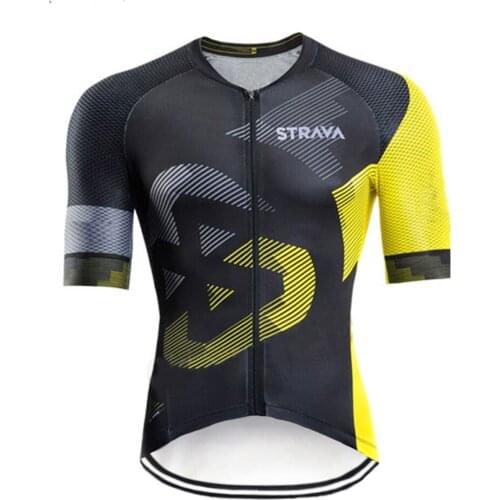 STRAVA Men Summer Bike uniform Road Jerseys MTB Bicycle Wear Breathable Cycling Clothing jersey bike jersey maillot ciclismo