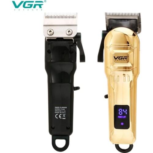 VGR 268 Hair Clipper Professional Rechargeable Personal Care LED Trimmer For Men USB Reduction Barber Haircut Electric powerful