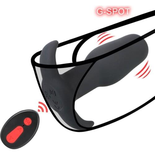 Vibrating Massager Dildo 10 Frequency Wireless Remote Controlled Butt Plug Vibrators Anal Vibrator Prostate Stimulator