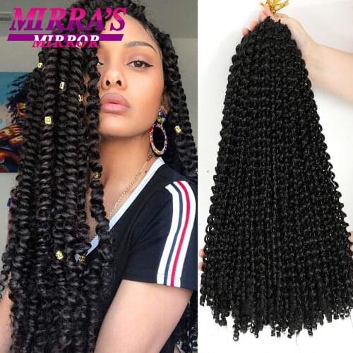 Passion Twist Hair 18/24 Inch Water Wave Synthetic Braids for Passion Twist Crochet Braiding Hair Goddess Locs Hair Extensions