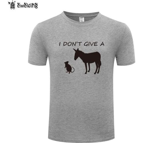 I Don't Give A Rats Ass - Sarcastic Humor Jackass Saying Funny T Shirt Men Cotton Short Sleeve O Neck Mans Tshirt Streetwear
