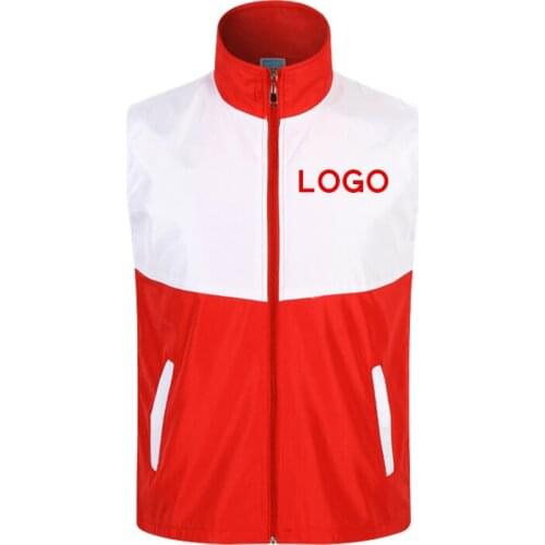 DIY printing logo vest two color outdoor activity vest Volunteer uniforms