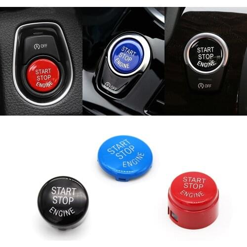 1pc Engine Start Stop Switch Button Replace Cover For BMW 1 3 5 7 F10 F25 F15 F25 F30 F48 E60 E70 E71 E90 E92 E93 X1 X3 X4 X5 X6