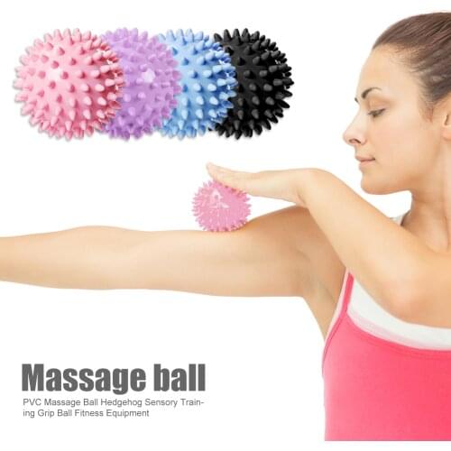 1PC PVC Massage Ball Hedgehog Sensory Training Grip Ball Fitness Equipment Relaxation Massage Relieve Muscle Tension