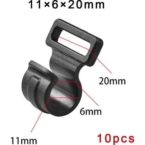 10pcs Tent Hooks Camping Hiking Tents Shelters Tent Accessories Camping Caravan Awning Tent Pole Plastic Inner C Clips S/M/L