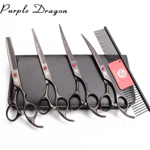 20Sets 7" Wholesale Dog Scissors Puppy Grooming Scissors Set Straight Shears Thinning Shears Animal Supplies Pet Scissors Z3003